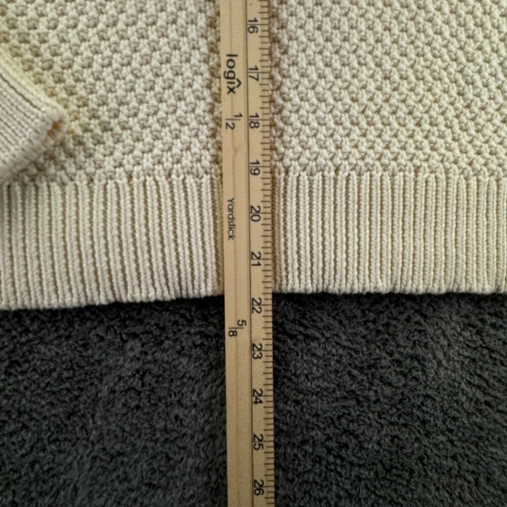 Lauren Ralph Lauren Women XL Ivory Chunky Knit Sweater Pullover Long Sleeve - Picture 3 of 10